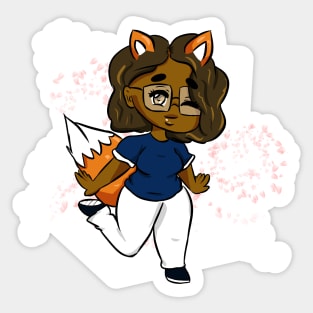 Chibi Fox Girl Sticker